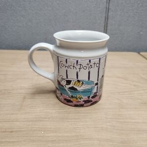 Cowch Potato Ceramic Mug - White and Purple